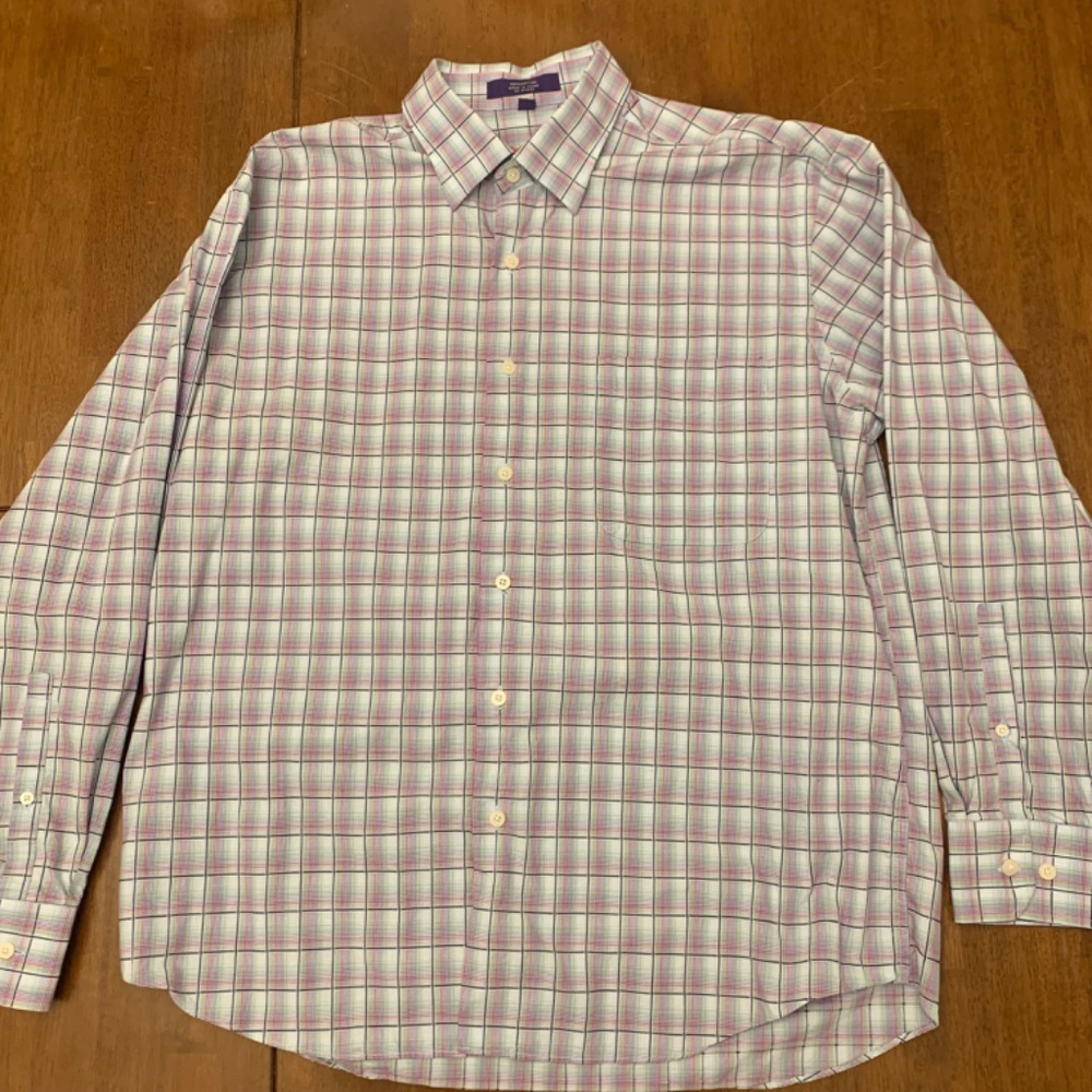 Alan Flusser Button Down‎ Shirt - Large